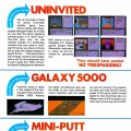 Nintendo Power
Issue Number 20
January 1991
Page 96 (Pak Watch)

Uninvited
Galaxy 5000
Mini-Putt