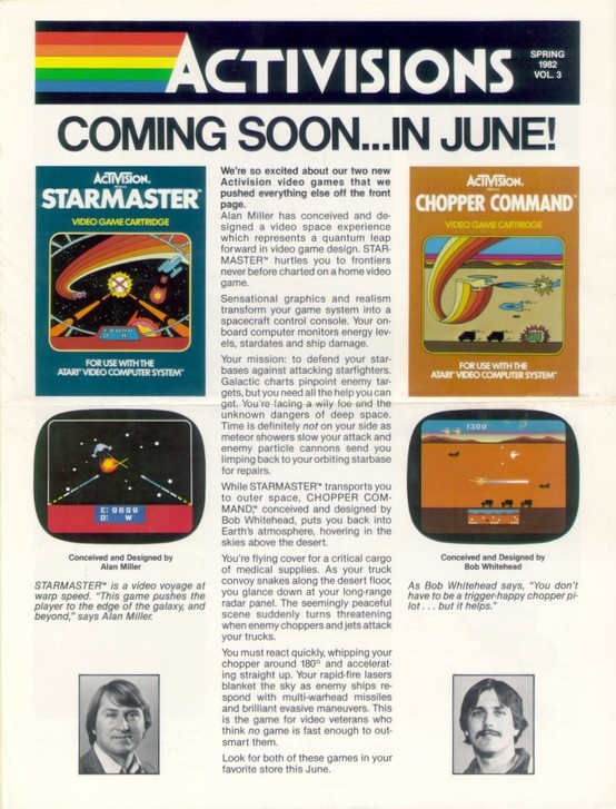 Retro Gaming / Activisions Volume 3, Spring 1982 - #Activision #Atari #Atari2600 - http://www.meg...